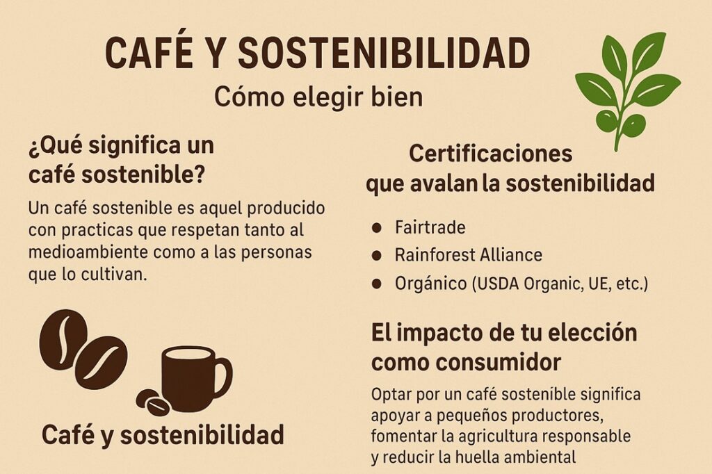Infografía café sostenible