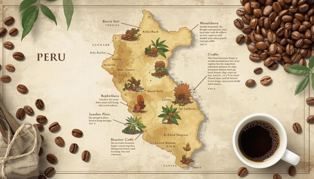 Imagen representativa de las regiones cafeteras de Perú