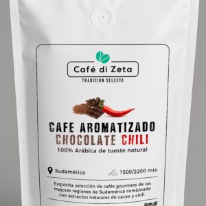Café aromatizado chocolate y chili