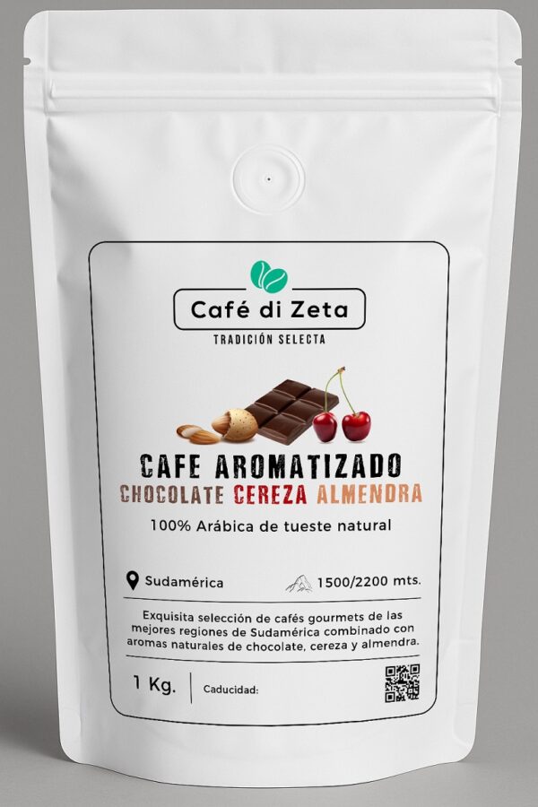 Bolsa café aromatizado de chocolate, cereza y almendra