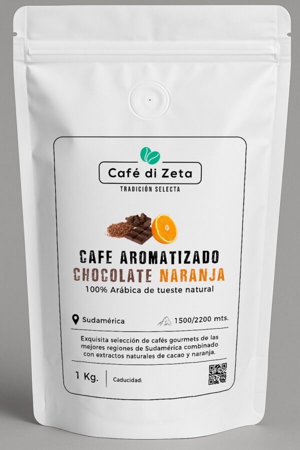 Bolsa café aromatizado chocolate naranja