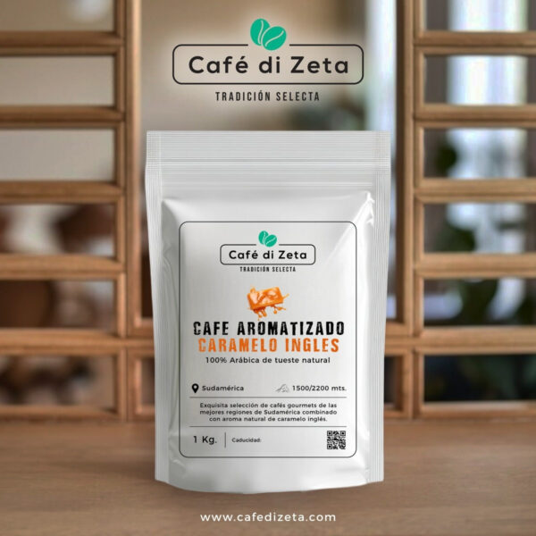 Bolsa café aromatizado de caramelo ingles