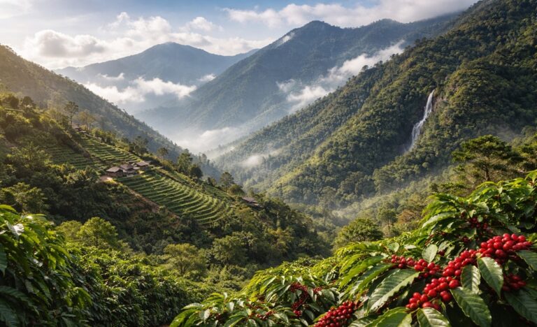 plantaciones de café en altura